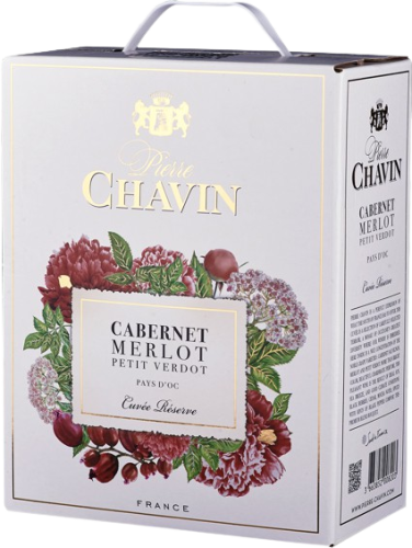 Pierre Chavin CABERNET SAUVIGNON, MERLOT, PETIT VERDOT czerwone wytrawne (Francja) poj. 3L   