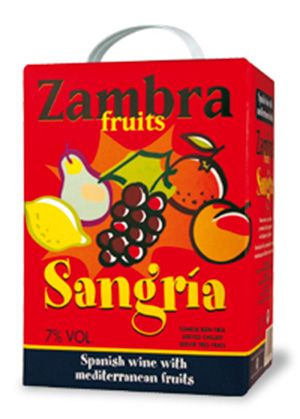 Sangria  Zambra czerwone półsłodkie 3,0 L