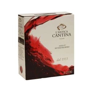 MERLOT WŁOCHY APULIA CZERWONE WYTRAWNE POJ. 5L 